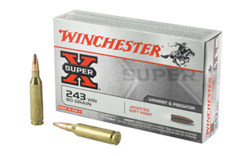 Ammunition Winchester Ammunition Super X 243Win WIN SPRX 243WIN 80GR JSP 20/200